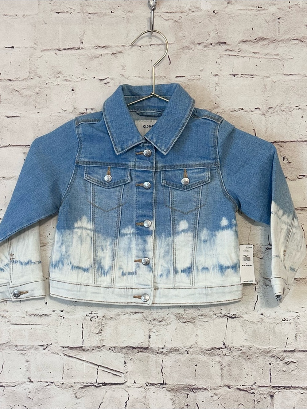 Old Navy Kids Blue Ombre Tie-Dye Denim Jacket